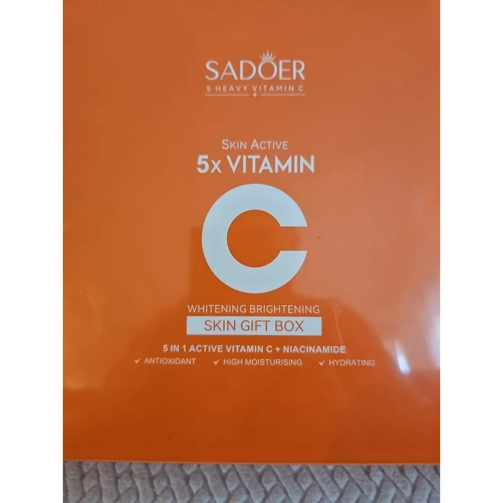 New Sadoer 5x Vitamin Sun‎ Active  Skincare 6 Pcs Set